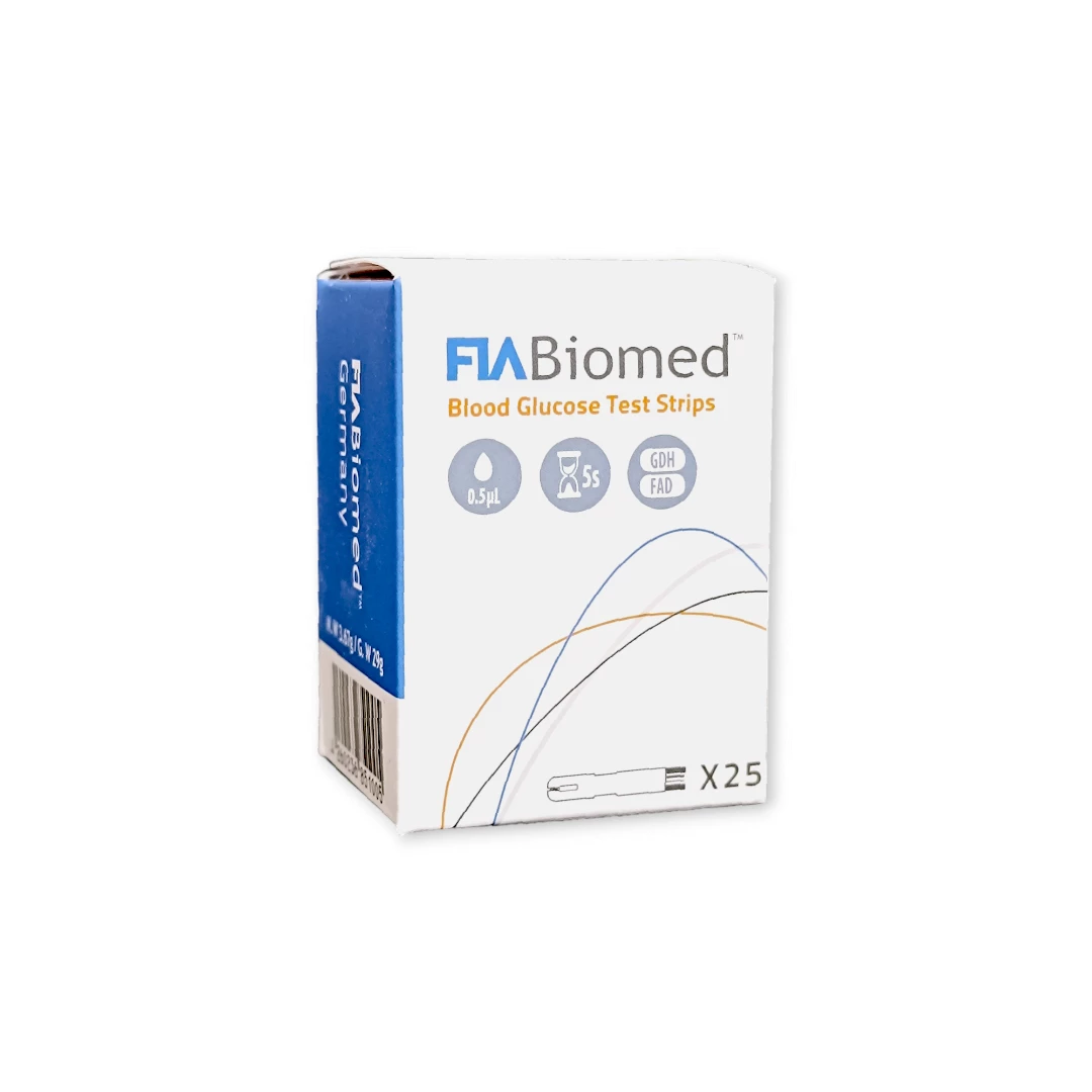 FIA Biomed Blood Glucose Test Strips