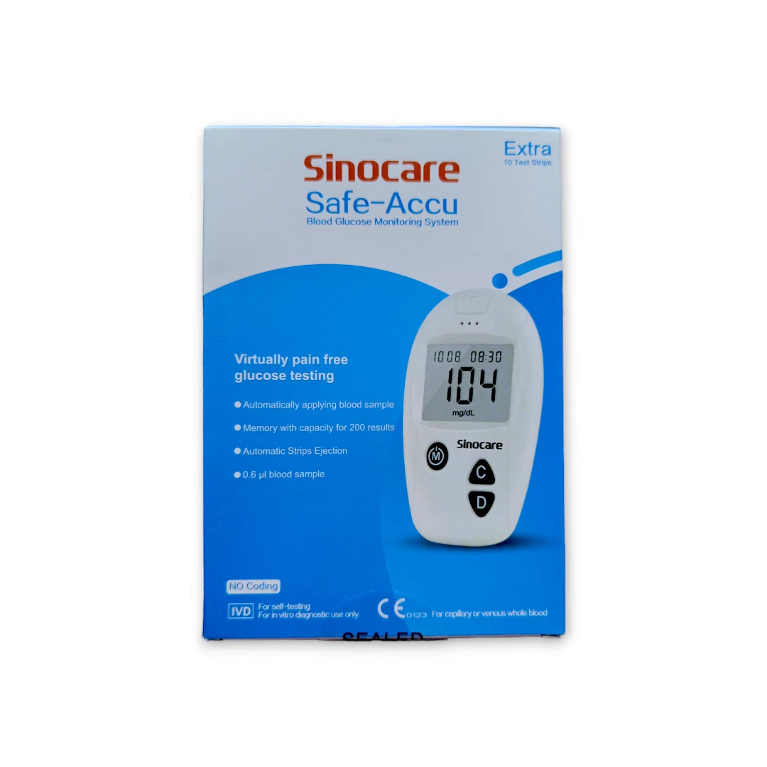 Sinocare Safe-Accu Blood Glucose Monitoring System
