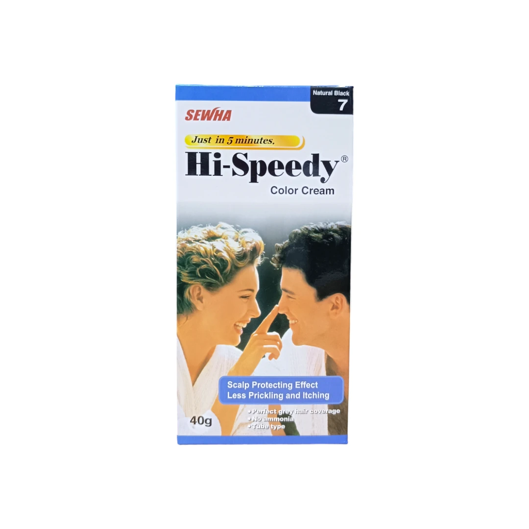 Hi-Speedy Hair Color Natural Black 7 (40g)